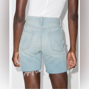 NWT Mother The Tripper Light Blue Denim Women Shorts Size 25